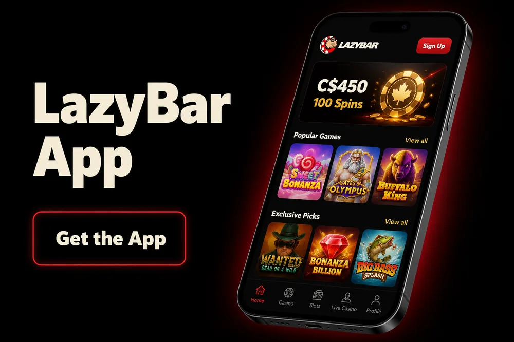 LazyBar Casino app for Android and iOS — play on mobile in Canada