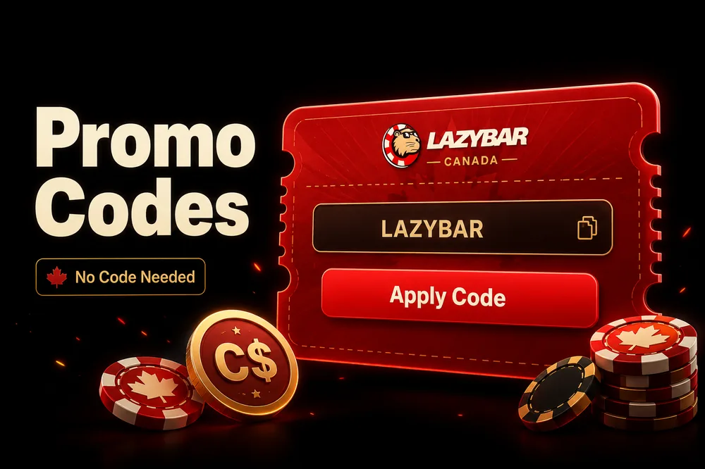 LazyBar Casino promo codes — no code needed to claim the welcome bonus